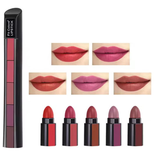 5 IN 1 Matte Branded Colors Lipsticks